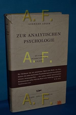 Seller image for Zur analytischen Psychologie Gerhard Adler. Mit 19 Taf. u. einem Vorw. von C. G. Jung. bertr.: Rudolf C. Bodlander for sale by Antiquarische Fundgrube e.U.