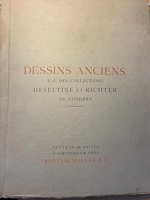 Dessins Anciens e.a. des collections Heseltine et Richter de Londres, Vente 26-28 Mai 1913 a Amst...