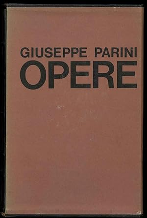 Opere. A cura di Giuseppe Petronio