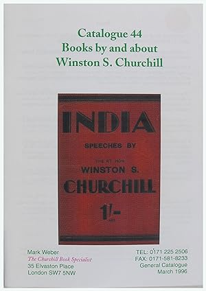Bild des Verkufers fr Books by and about Winston S. Churchill zum Verkauf von Entelechy Books