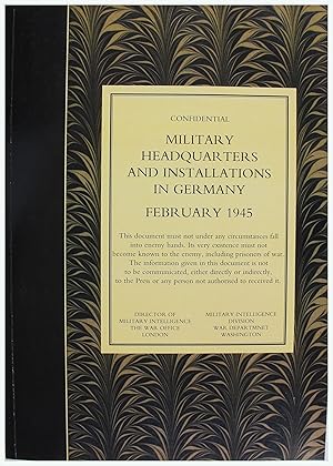 Bild des Verkufers fr Military Headquarters and Installations in Germany - Part 1. zum Verkauf von Entelechy Books