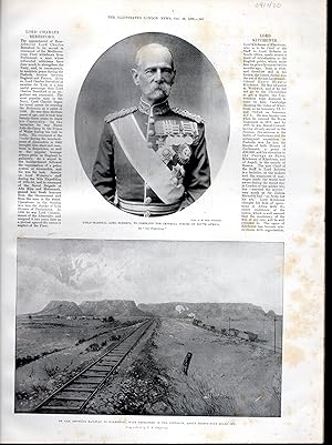 Seller image for ENGRAVING: "Lord Roberts (Field Marshal Frederick Sleigh Roberts, 1st Earl Roberts)".engraving from The Illustrated London News, December 23, 1899 for sale by Dorley House Books, Inc.