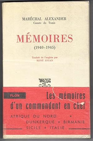 Mémoires (1940-1945). Traduit de l'anglais par René Jouan. Avec 32 cartes dans le texte.