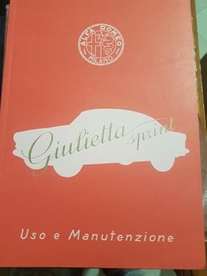 GIULIETTA SPRINT USO E MANUTENZIONE,