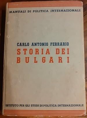 Bild des Verkufers fr STORIA DEI BULGARI, zum Verkauf von Libreria antiquaria Pagine Scolpite