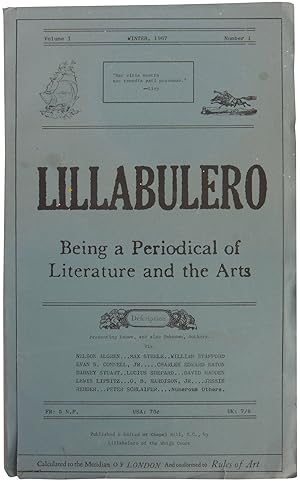 Lillabulero: Being a Periodical of Literature and the Arts. Volume I, Number 1