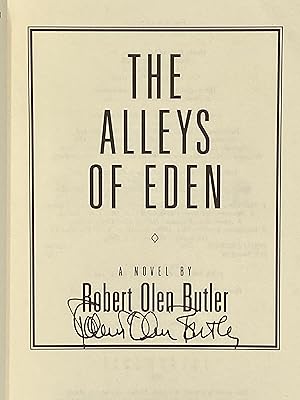 Seller image for The Alleys of Eden for sale by Crow Hop Rare Books