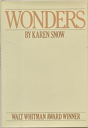 Seller image for Wonders for sale by Crow Hop Rare Books