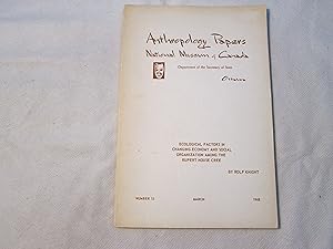 Ecological factors in changing economy and social organization among the Rupert House Cree.