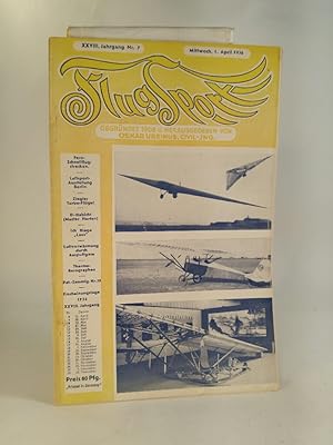 Seller image for Flugsport. XXVIII. Jahrgang 1936, Nr. 7 Illustrierte technische Zeitschrift für das gesamte Flugwesen for sale by ANTIQUARIAT Franke BRUDDENBOOKS