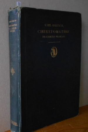 Chrestomathie de l'ancien francais. (VIIIe-XVe siècles). Accompagnée d une grammaire et d un glos...