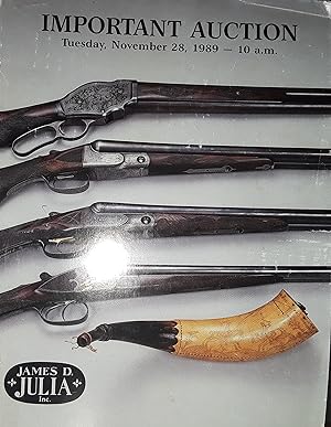 Important Auction of Antique and Collectable Firearms & Weapons - November 28, 1989 28, 1989