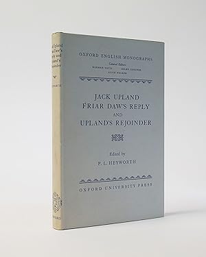 Jack Upland Friar Daw's Reply and Upland's Rejoinder (Oxford English Monographs)