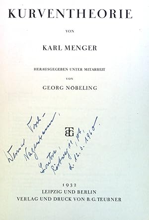 Imagen del vendedor de Kurventheorie. Mengentheoretische Geometrie, Band II a la venta por books4less (Versandantiquariat Petra Gros GmbH & Co. KG)