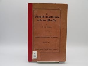 Bild des Verkufers fr Die Entwicklungstheorie und der Mensch. Hrsg. v. d. Ges. f. Naturwissenschaften u. Psychologie. zum Verkauf von Antiquariat Bookfarm