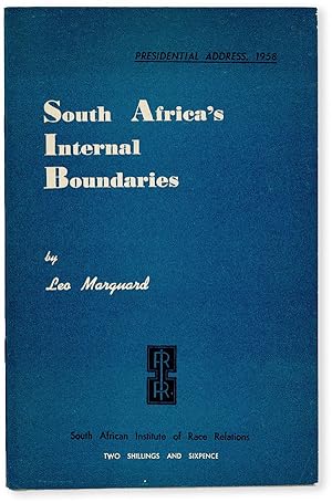 Presidential Address, 1958: South Africa's Internal Boundaries