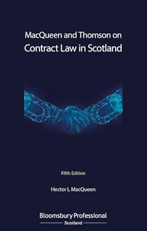 Immagine del venditore per Macqueen and Thomson on Contract Law in Scotland venduto da GreatBookPrices