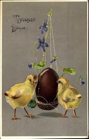 Bild des Verkufers fr Ansichtskarte / Postkarte Glckwunsch Ostern, Osterkken warten auf Geschwister zum Verkauf von akpool GmbH