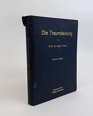 Imagen del vendedor de DIE TRAUMDEUTUNG. [THE INTERPRETATION OF DREAMS] SIEBENTE AUFLAGE MIT BEITRGEN VON DR. OTTO RANK [PERSONAL COPY OF GEORGE WILBUR] a la venta por Second Story Books, ABAA