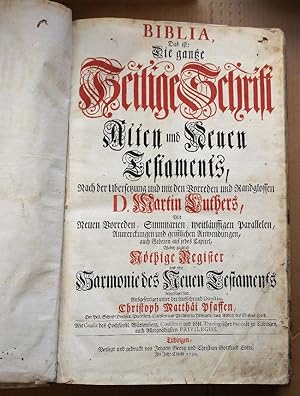 Biblia-Schöne große Stuttgarter Luther Jubiläums Bibel 1938-Die Heilige Schrift 