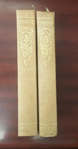 Bild des Verkufers fr Florence (2 volumes) zum Verkauf von Second Story Books, ABAA