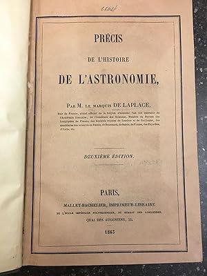 PRÉCIS DE L'HISTOIRE DE L'ASTRONOMIE