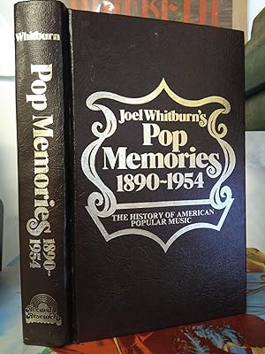 Bild des Verkufers fr JOEL WHITBURN'S POP MEMORIES 1890-1954: THE HISTORY OF AMERICAN POPULAR MUSIC [SIGNED] zum Verkauf von Second Story Books, ABAA