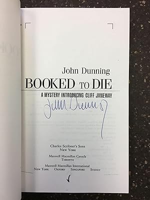 BOOKED TO DIE [SIGNED]
