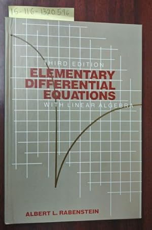 Image du vendeur pour Elementary Differential Equations with Linear Algebra mis en vente par Second Story Books, ABAA