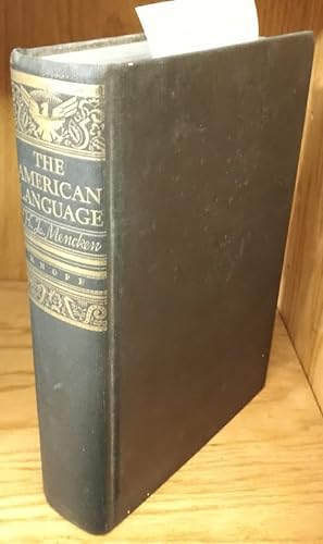 The American Language [inscribed]