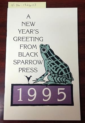 Bild des Verkufers fr CONFESSION OF A COWARD (A NEW YEAR'S GREETING FROM BLACK SPARROW PRESS, 1995) zum Verkauf von Second Story Books, ABAA