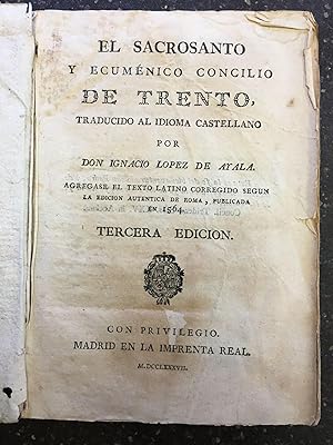 EL SACROSANTO Y ECUMENICO CONCILIO DE TRENTO