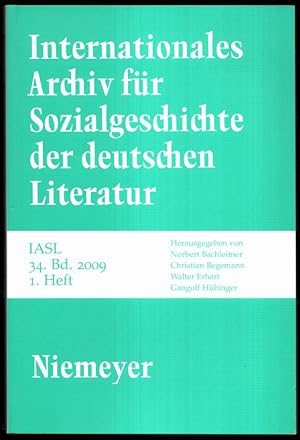 Immagine del venditore per Internationales Archiv fr Sozialgeschichte der deutschen Literatur. Band 34, Heft 1. venduto da Antiquariat Dennis R. Plummer
