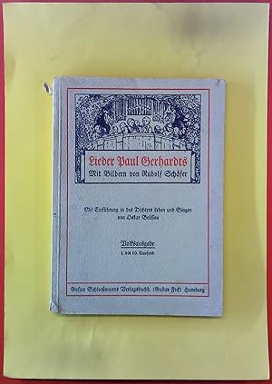 Imagen del vendedor de Lieder Paul Gerhardts. Volksausgabe , 1. bis 10. Tausend a la venta por biblion2