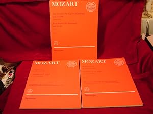 3er Konvolut: 1. Mozart: Vier Sonaten für Klavier (Cembalo) und Violine (Jugendsonaten I), KV 6-9...