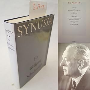 Synusia. Festgabe für Wolfgang Schade zum 15. März 1965 im Namen seiner Tübinger Schüler herausge...
