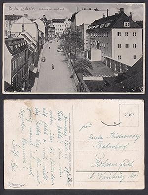 Bild des Verk�ufers f�r "Reichenbach i. V. Ro�platz mit Stadtbad" - Reichenbach Vogtland Foto Photo Postkarte Ansichtskarte AK zum Verkauf von Antiquariat Steffen V�lkel GmbH