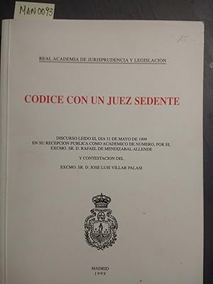 Imagen del vendedor de CODICE CON UN JUEZ SEDENTE. a la venta por LIBRERIA CLIO