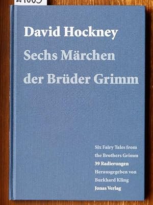 Bild des Verkufers fr David Hockney - Sechs Mrchen der Brder Grimm. Six Fairy Tales from the Brothers Grimm. 39 Radierungen. Eine Ausstellung im Brder Grimm-Haus, Steinau. zum Verkauf von Michael Fehlauer - Antiquariat