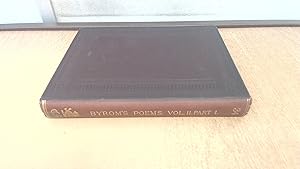 Imagen del vendedor de Byroms Poems. Vol II. Part I a la venta por BoundlessBookstore