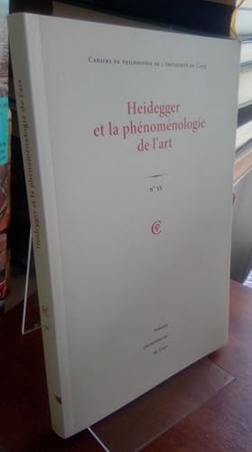 Bild des Verkufers fr Heidegger et la phenomenologie de l'art. zum Verkauf von Antiquariat Thomas Nonnenmacher