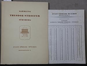 Sammlung Theodor Stroefer. Auktionskatalog mit beigelegter Schätzungsliste und Ergebnisliste. Auk...