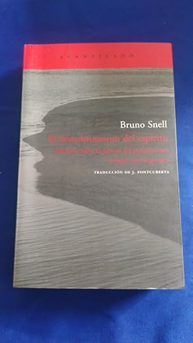 Imagen del vendedor de El descubrimiento del espritu. Estudios sobre la gnesis del pensamiento europeo en los griegos a la venta por Libreria Anticuaria Camino de Santiago