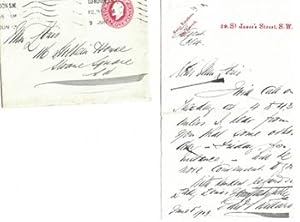 Edward Smith Willard. Signed letters