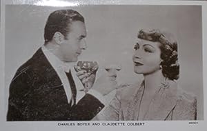 Charles Boyer and Claudette Colbert. (Scene from the motion picture "Tovarich").