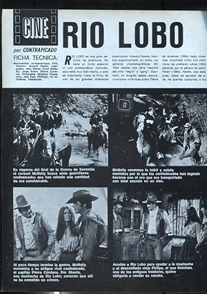 Imagen del vendedor de Ficha Cine: Rio Lobo a la venta por EL BOLETIN