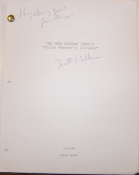 The New Addams Family. "Morticia, The Decorator." Printed First Draft with MS comments & correcti...