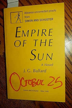 Seller image for Empire of the Sun (uncorrected proof) for sale by Route 3 Books
