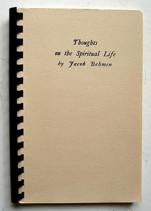 Seller image for Thoughts on the Spiritual Life for sale by Silicon Valley Fine Books