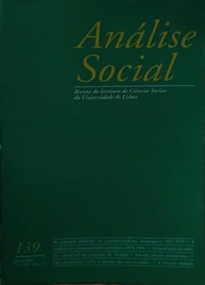 Seller image for ANLISE SOCIAL, REVISTA DO INSTITUTO DE CINCIAS SOCIAIS DA UNIVERSIDADE DE LISBOA, N. 139, 1996. for sale by Livraria Castro e Silva